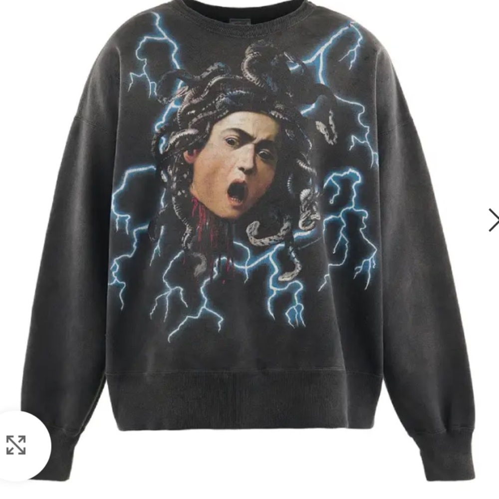 Black SAINT Mxxxxxx MEDUSA Crewneck Sweatshirt XXL